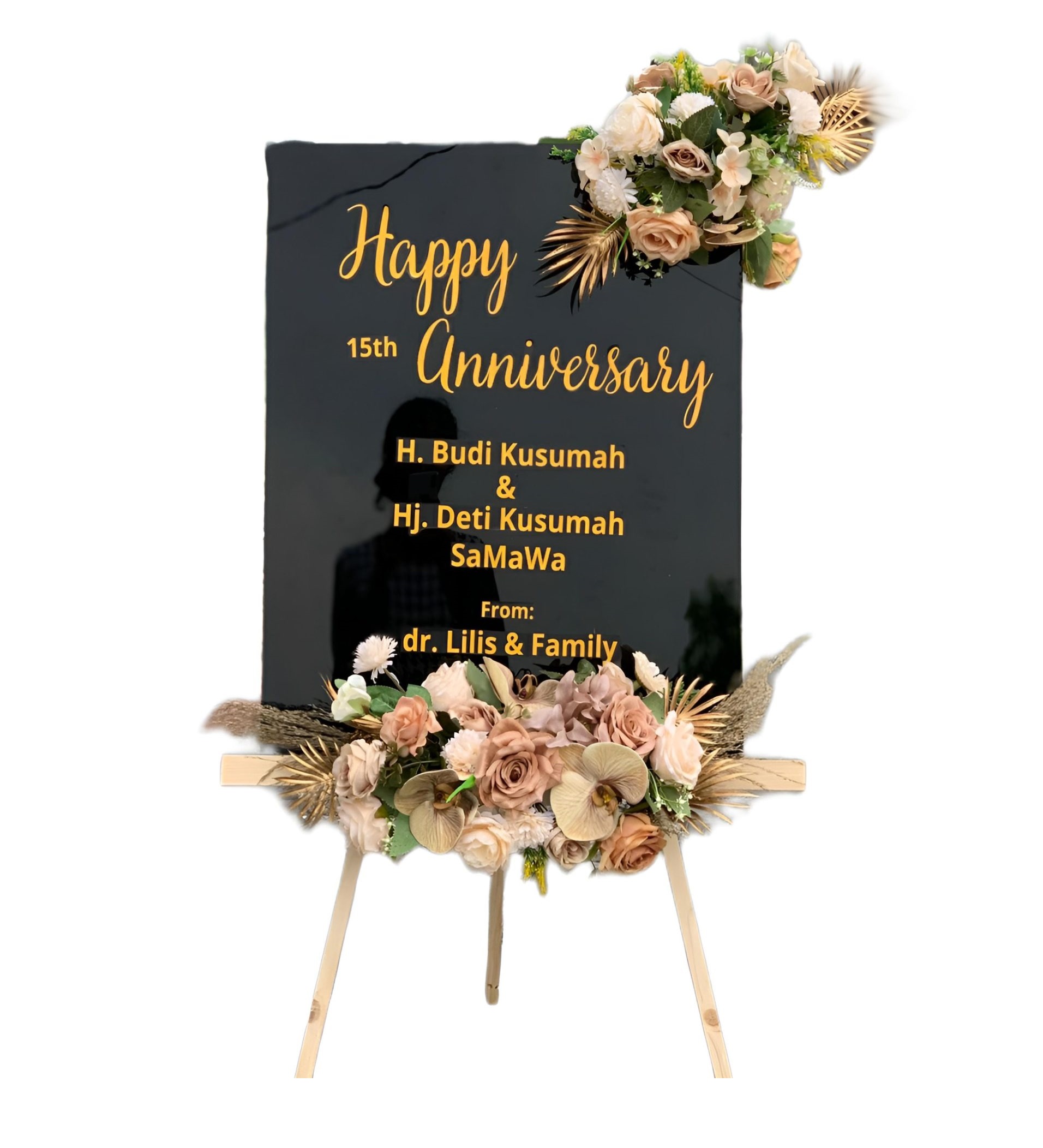 Papan Bunga Akrilik Senapelan